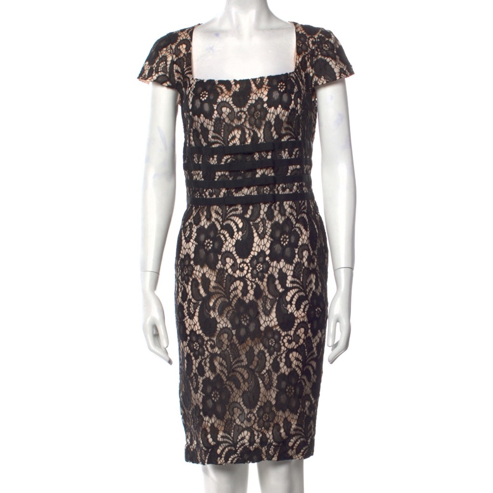 Moschino Cheap and Chic Lace Pattern Knee-Length Dress
